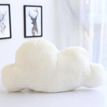 coussin nuage gris doux moderne literie corps blanc fourré oblong coton polyester