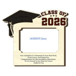cadres photo bois naturel gravés décoration graduation photos imprimées variés durable