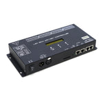 contrôleur led noir industrielle 16 ports resolume ws2811 ws2812 ws2815 dmx512 console