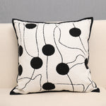 housse coussin moderne nordique motif papillons blanc noir polyester 45x45cm decoration salon
