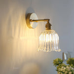 lampe murale moderne or transparente rayures horizontales vintage entrée cuisine salle manger