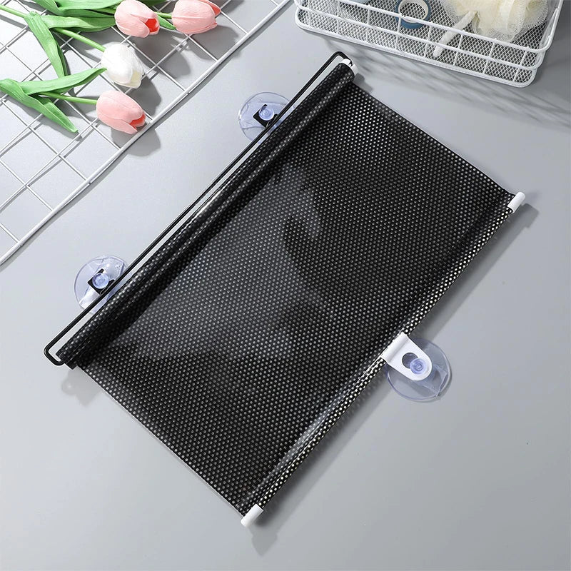 rideaux enrouleurs sans perçage store noir maille fine opaque fenêtre moderne ventouse