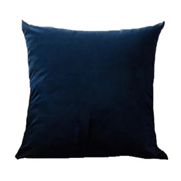 coussin carré velours bleu marine moderne 30x50cm 45x45cm décoration sofa lit voiture