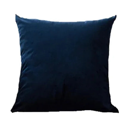 coussin carré velours bleu marine moderne 30x50cm 45x45cm décoration sofa lit voiture