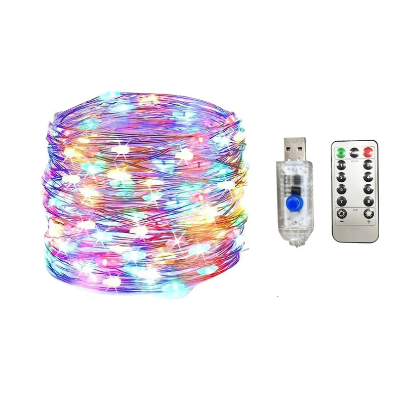 guirlande lumineuse led multicolore moderne 10m 20m adhésif imperméable contrôleur
