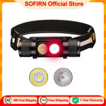 lampe frontale led rechargeable noire texturée bande ajustable moderne intense