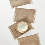 serviette table jute beige rustique franges decoration table mariage hiver automne valentin salopes salopes