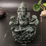 statue ganesha bronze détaillée motifs traditionnels bouddhiste artisanat décoration intérieure figure éléphant