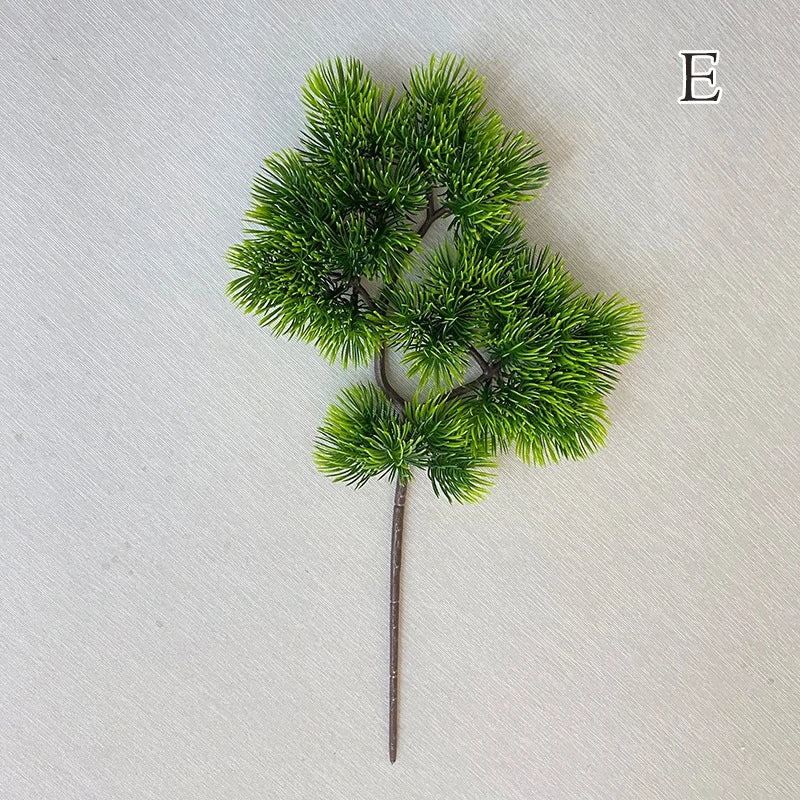branche artificielle verte feuilles pointues décoration intérieure tringle naturelle plastique exposition maison