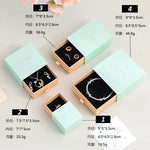 boîtes bijoux élégantes carton vert pastel moderne cadeaux fêtes mariage