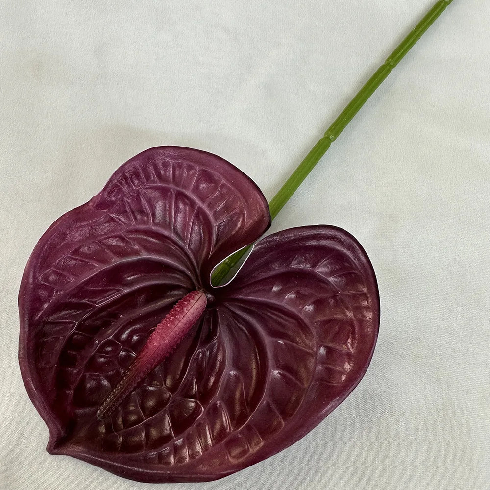 fleurs artificielles anthurium modernes multiple couleurs intérieur décoration mariage événements