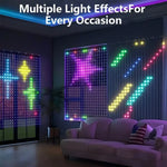 rideau lumineux led multicolore pixel art noel clips g4 application mobile dynamique
