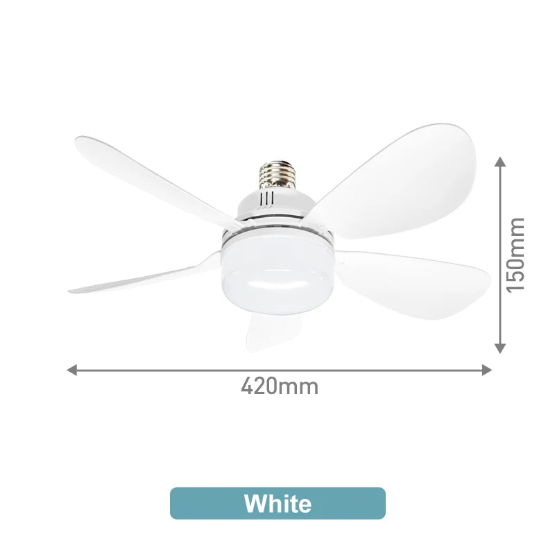 ventilateur plafonnier led lampe intégrée télécommande moderne blanc fixations chambre salon