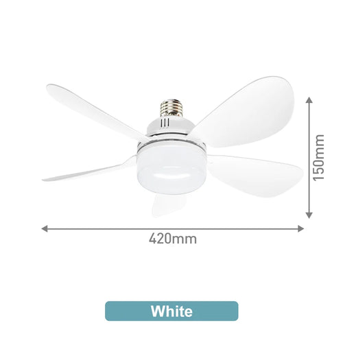 ventilateur plafonnier led lampe intégrée télécommande moderne blanc fixations chambre salon