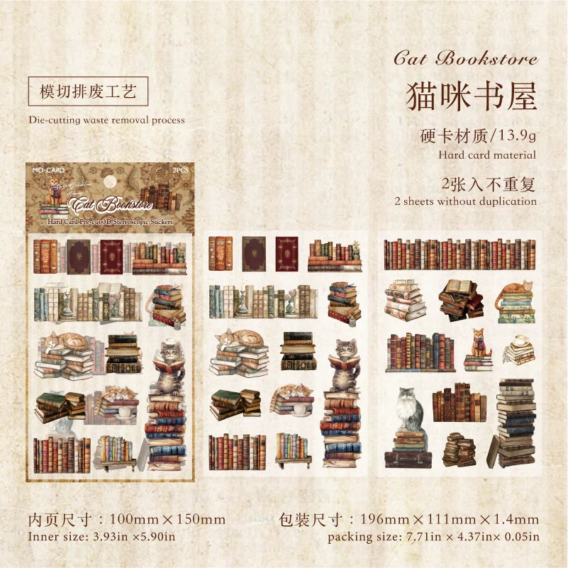 miniatures livres vintage adhésifs fleurs motifs géométriques romantiques couleurs variées décoratives bricolage scrapbooking journal