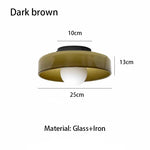lampe moderne vert orange noir brillante 10cm 13cm 25cm led quotidienne