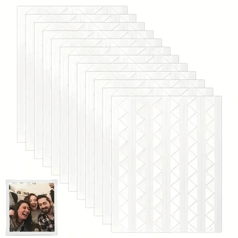 cadres photo autocollants blancs motif géométrique moderne adhésifs scrapbooking kraft papier vintage album photo