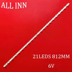 bande led transparente moderne 21 leds 812mm blanc connecteurs 6v