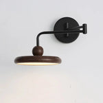 lampe murale moderne noire grain bois fixée chambre entrée étude cuisine