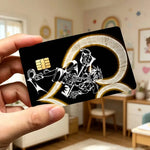 autocollants carte credit anime personnalisables anti rayures antipoussiere reflective 85.6x53.9mm
