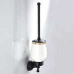 accessoires salle bain cuivre laiton noir classique brosse toilette porte serviettes papier hygiénique móc