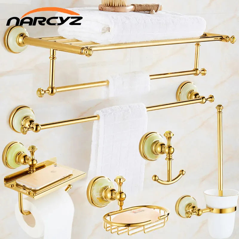 accessoires salle bain or classique porte serviettes porte savon porte papier toilette porte gobelet