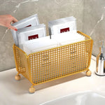 panier rangement aluminium réutilisable blanc or noir multiple utilisations respectueux environnement