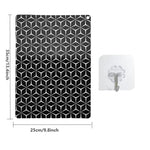 protège plaque induction silicone anti rayures moderne noir blanc hexagones adhésif durable rond rectangle