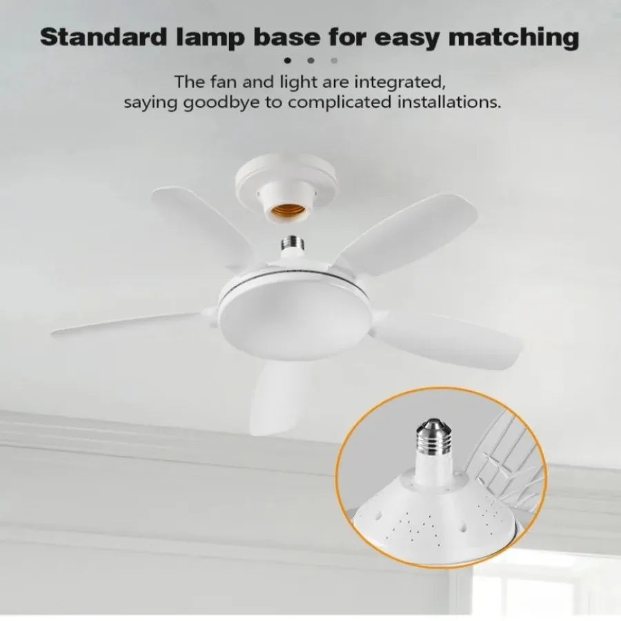 ventilateur lumière led blanc moderne télécommande flux lumineux variable silencieux facile haute qualité certification