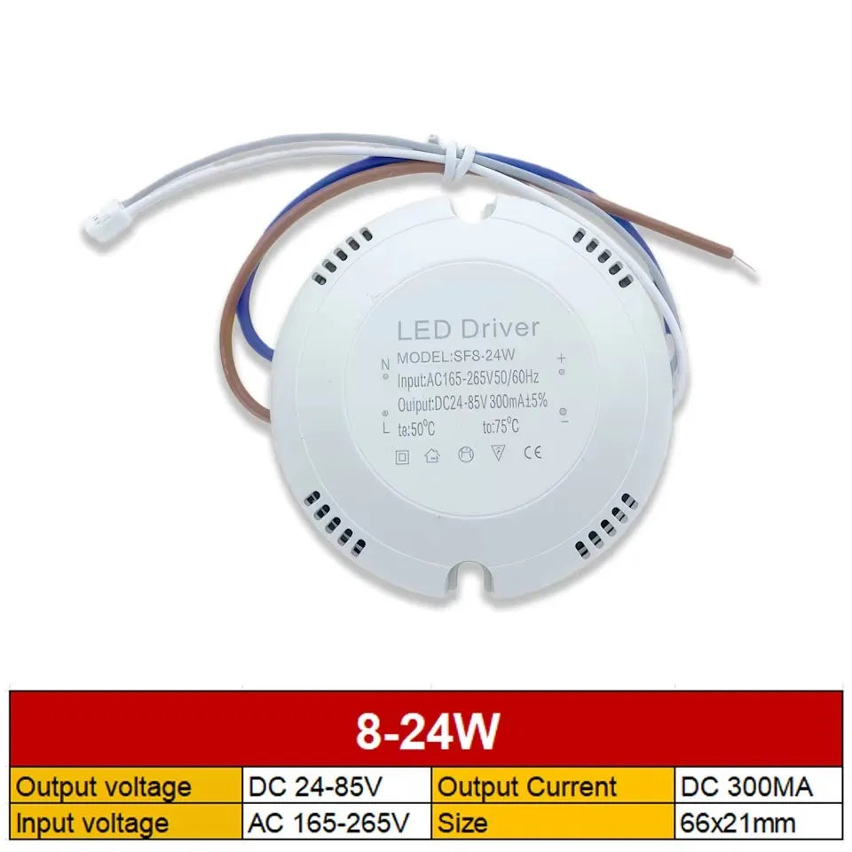 contrôleur led driver alimentation 12v 24v 36v blanc moderne 66x21mm 71x15mm