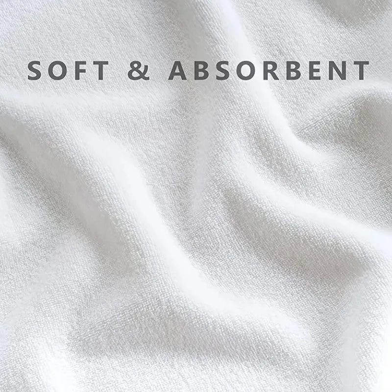 ensemble serviettes bain coton blanc broderie dorée monogramme luxe spa sport sport