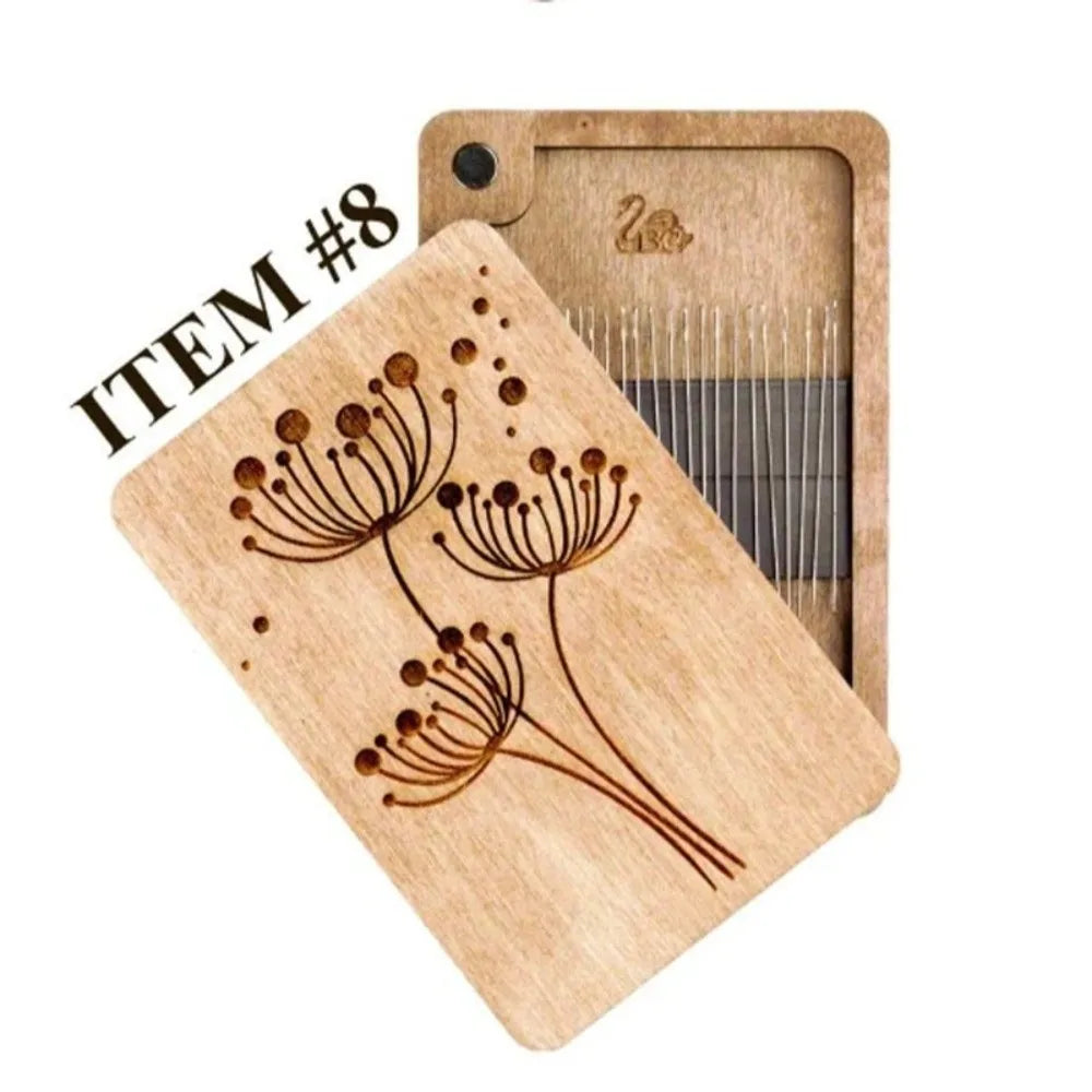 porte cartes bois floral motifs animaux clips minimaliste