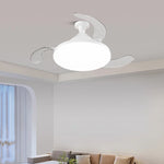 ventilateur lumière led invisible télécommande ampoules moderne minimaliste fixations blanc