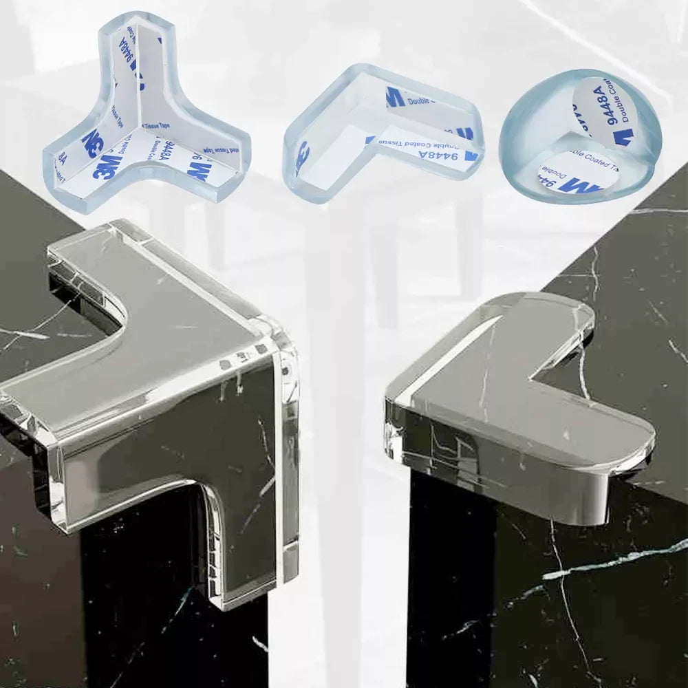 protections angle transparentes adhésives meuble sécurité enfant moderne minimaliste facile
