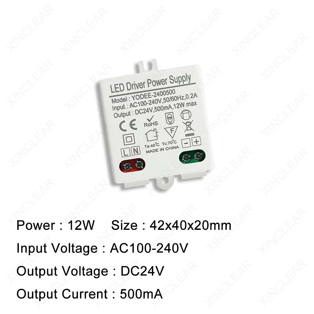 driver led 12v 10w 830ma 12w 24v 500ma blanc moderne