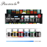 peintures acryliques 12 couleurs bleu vert rouge jaune noir violet modernes toile verre papier
