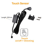 capteurs mouvement lumière noir adhésifs modernes sensor pir touch main partition double porte