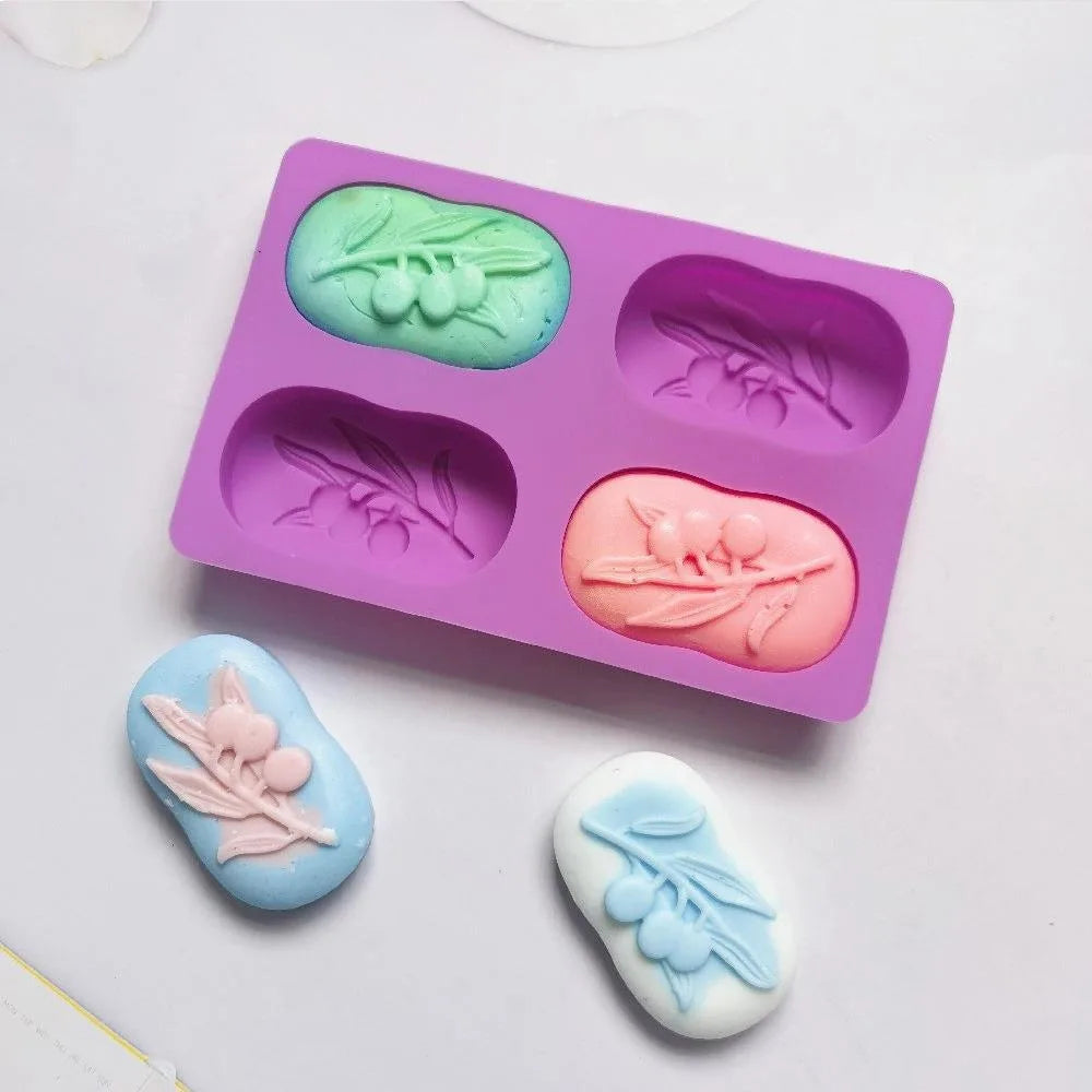 moule silicone savon violet olivier olives artisanal decoratif confection formes bricolage nhà làm