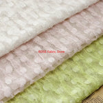 tissu dentelle brodée pois 3d tulle maille jacquard rayé été vocation plage blanc rose