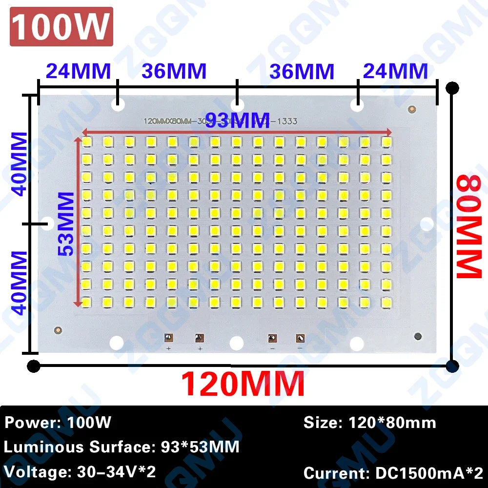 plaque led smd 2835 aluminium gris mat projecteur haute puissance éclairage intérieur extérieur
