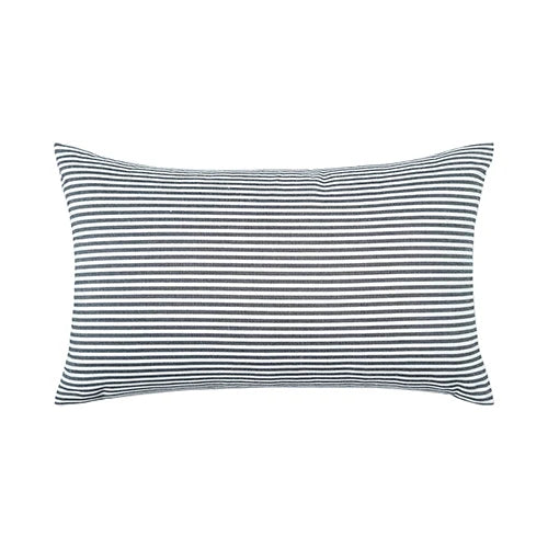 housse coussin noir blanc carreaux rayures moderne 30x50cm 45x45cm fixe décoration intérieur