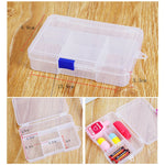 boîtes rangement transparentes modulaires grilles détachables organisation pratique bijoux outils écologiques plastique pp respectueux