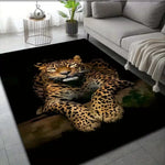 tapis léopard moderne polypropylène polyester salon chambre prière extérieur commercialisation 40x60cm 50x80cm 80x120cm 120x160cm