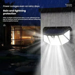 lampe solaire murale détecteur mouvement 100 led noir plastique semi transparent moderne étanche ip65