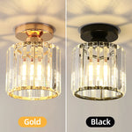 lampe moderne or noir cristal texture métallique élégante éclairage décoration chambre salon