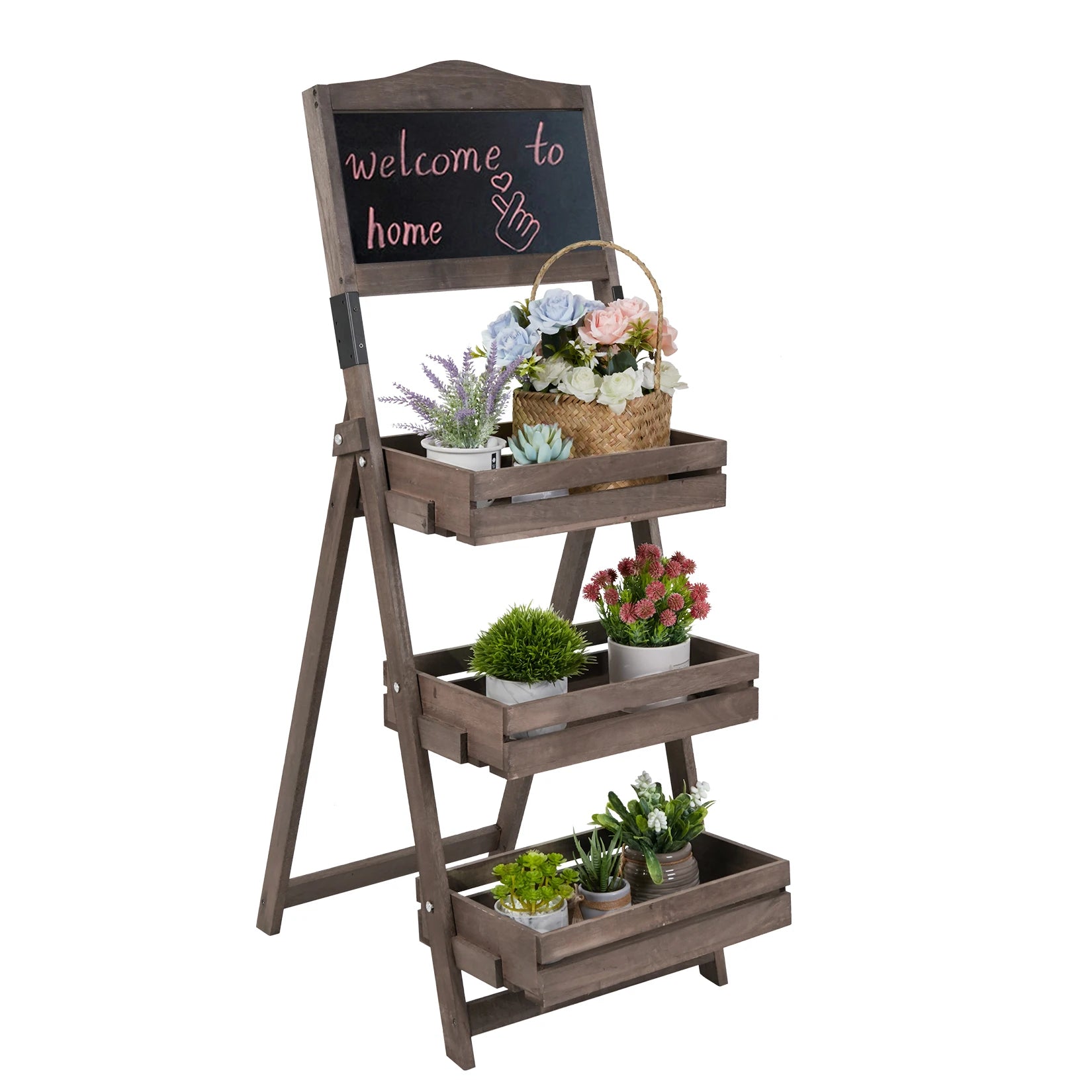 Détail étagère en bois de paulownia pour rangement fruits