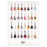 affiche moderne guitares colorées décoration mur salon toile haute qualité digital print chambre