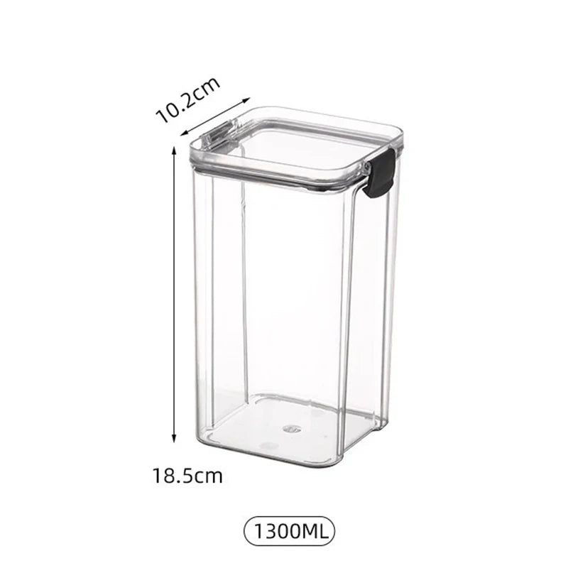 boîtes rangement alimentaires hermétiques plastique qualité alimentaire durable respectueux environnement transparentes couvercle noir clips
