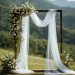 voile mariage blanc soie translucide classique 50m polyestère décoration événement anniversaire