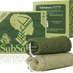 serviettes bain nylon vert olive noir maille fine absorbantes traditionnelles